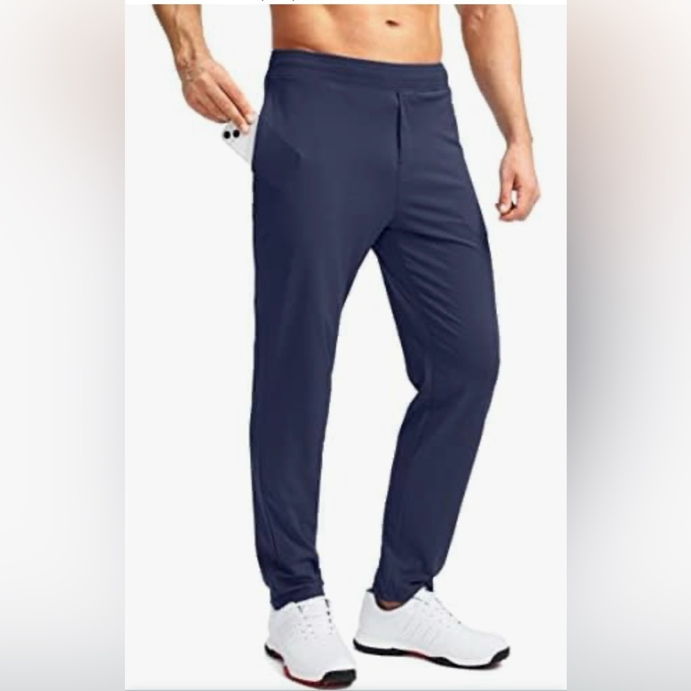 Pudolla  Navy Blue Men's Golf Pants
Stretch Classic Fit